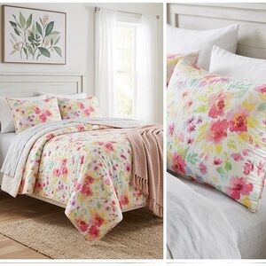 Kingston Lane 3-Piece Floral Quilt Set - Full/Queen